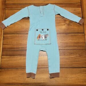 Flap Jack LS Blue Infant Jumper w/ Faux "Tail End" Rear Flap - Size 18 Mo